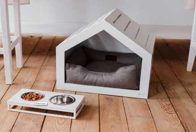 Котовый дом из деревянных ящиков