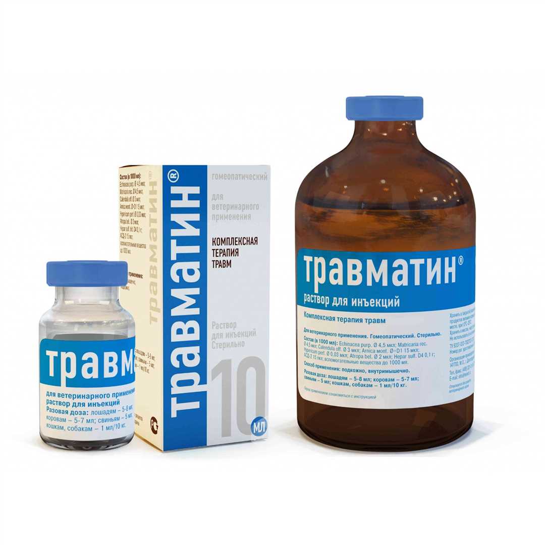 Травматин для кошек: инструкция по применению